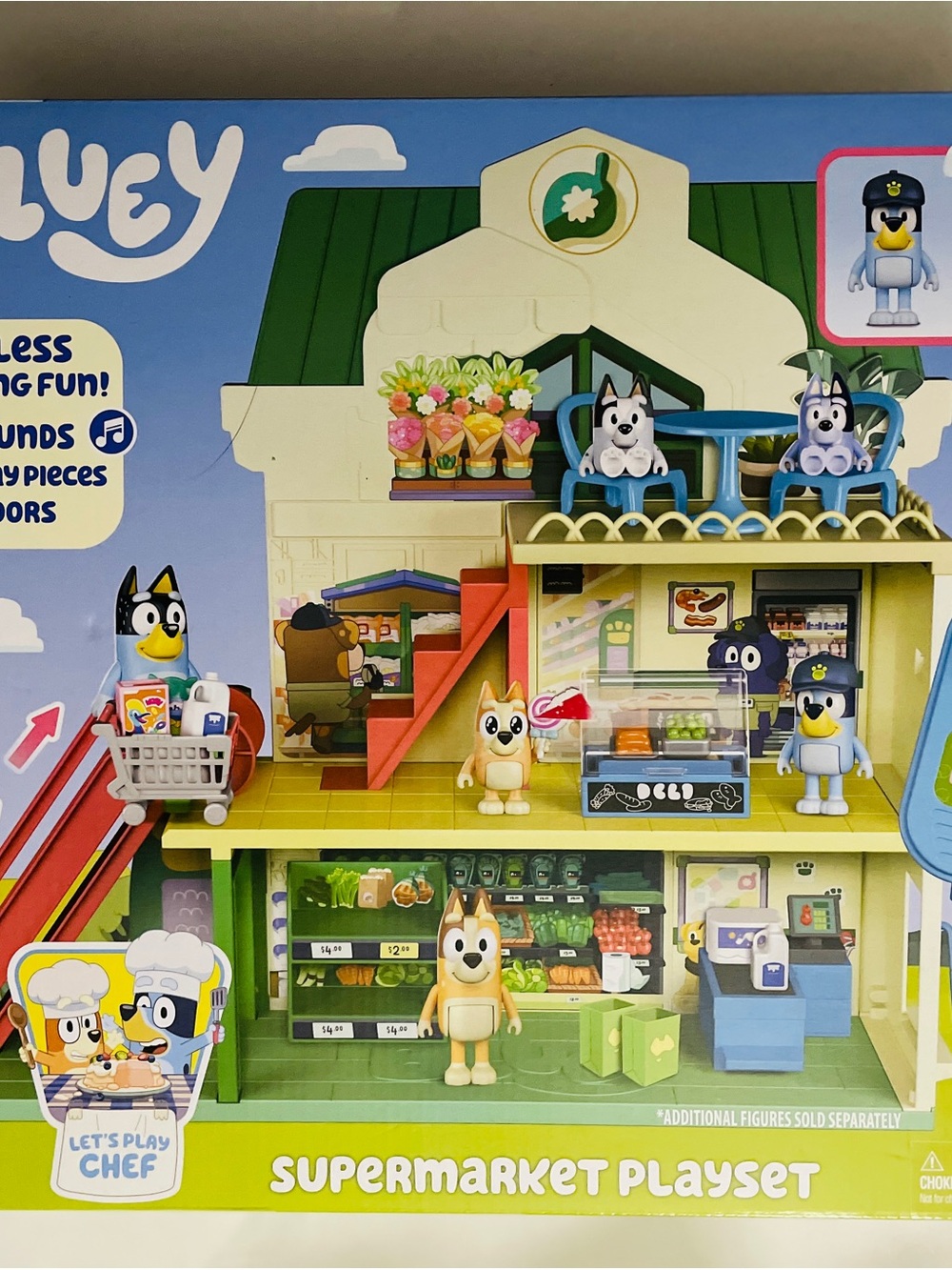 NWT Bluey Supermarket Playset